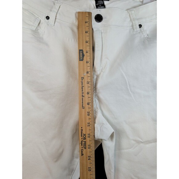 LANE BRYANT Pedal Capri Crop Pants Size 20 White NWT Mid Rise Summer Slimming - Picture 6 of 8